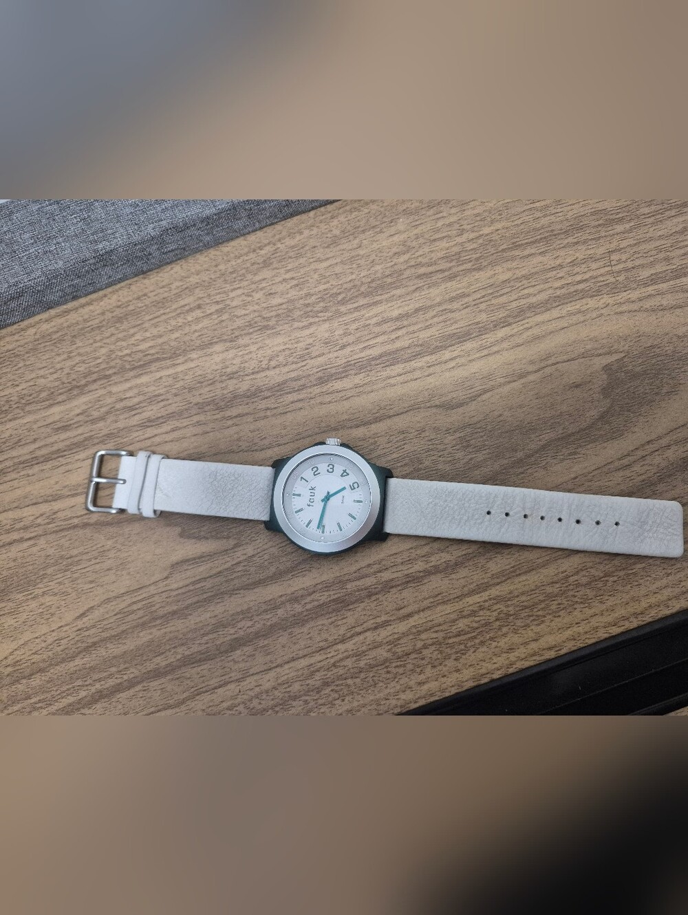 FCUK Watch With Leather Strap French Connection